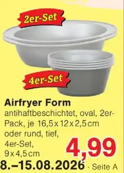 Wiglo Wunderland Airfryer Form Angebot