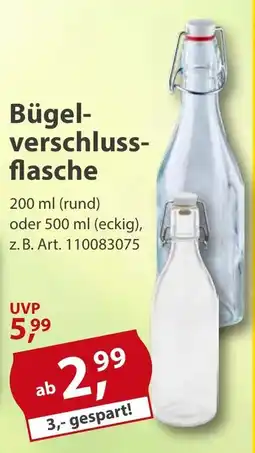 Sonderpreis Baumarkt Bügelverschluss-Flasche Angebot