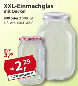 Sonderpreis Baumarkt XXL-Einmachglas mit Deckel Angebot