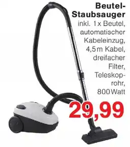 Wiglo Wunderland Beutel-Staubsauger Angebot