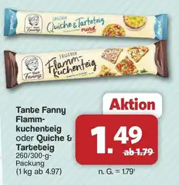 Famila Nord West Tante Fanny Flammkuchenteig oder Quiche & Tarteteig Angebot
