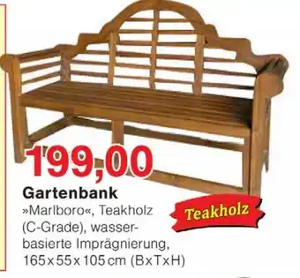 Wiglo Wunderland Gartenbank »Marlboro«, Teakholz Angebot
