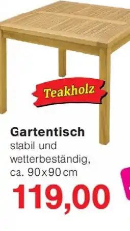 Wiglo Wunderland Teakholz Gartentisch Angebot