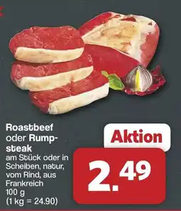 Famila Nord West Roastbeef oder Rumpsteak Angebot