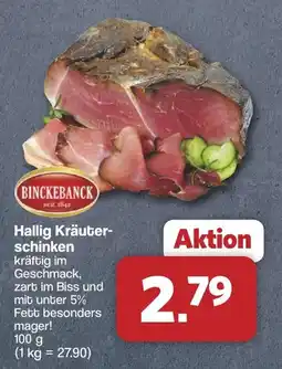 Famila Nord West BINCKEBANCK Hallig Kräuterschinken Angebot