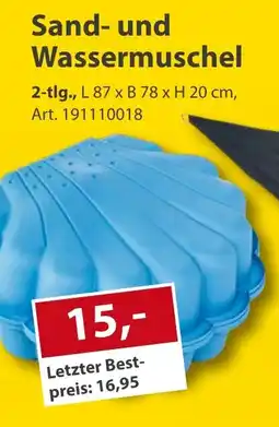 Sonderpreis Baumarkt Sand- und Wassermuschel Angebot