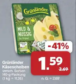 Famila Nord West Grünländer Käsescheiben Angebot