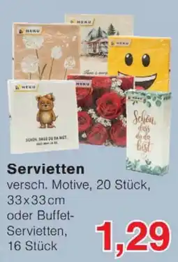 Wiglo Wunderland HEKU Servietten Angebot