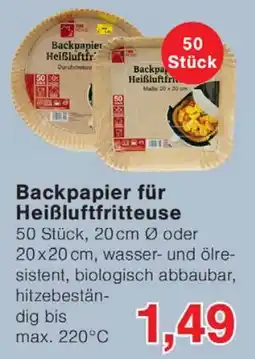 Wiglo Wunderland Backpapier für Heißluftfritteuse Angebot