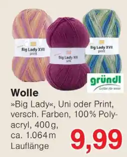 Wiglo Wunderland Big Lady Wolle Angebot