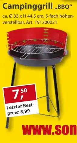 Sonderpreis Baumarkt Campinggrill „BBQ“ Angebot