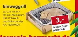 Sonderpreis Baumarkt Einweggrill Angebot