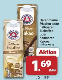 Famila Nord West Bärenmarke Haltbarer Eiskaffee Angebot