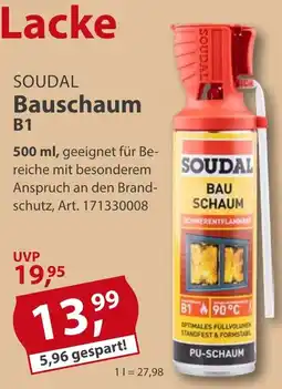 Sonderpreis Baumarkt Soudal Bauschaum B1 Angebot