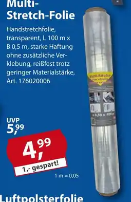 Sonderpreis Baumarkt Multi-Stretch-Folie Angebot