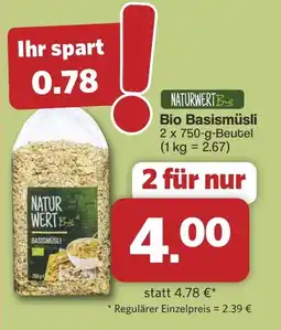 Famila Nord West NATURWERT Bio Basismüsli Angebot