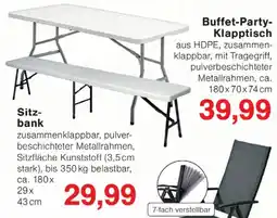 Wiglo Wunderland Buffet-Party-Klapptisch Angebot