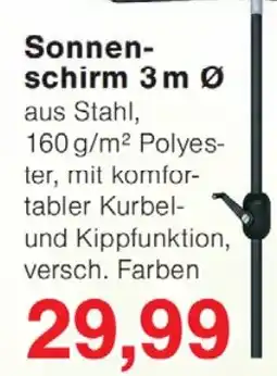 Wiglo Wunderland Sonnenschirm 3 m Ø Angebot