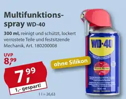 Sonderpreis Baumarkt Multifunktions-spray WD-40 Angebot