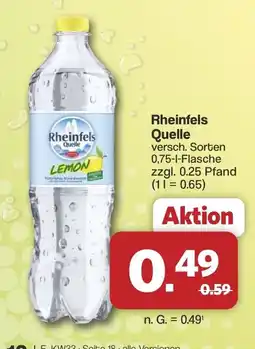Famila Nord West Rheinfels Quelle LEMON Angebot