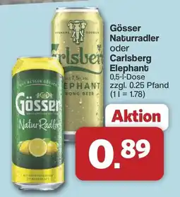 Famila Nord West Gösser Naturradler oder Carlsberg Elephant Angebot