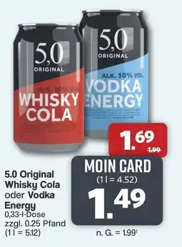 Famila Nord West 5.0 Original Whisky Cola oder Vodka Energy Angebot