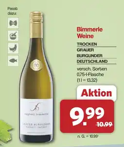 Famila Nord West Bimmerle Weine Grauer Burgunder Angebot