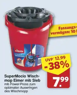 Famila Nord West SuperMocio Wischmop Eimer mit Sieb Angebot