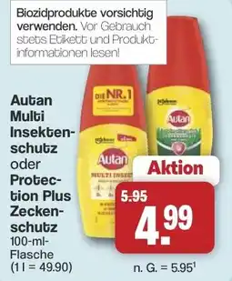Famila Nord West Autan Multi Insekten-schutz oder Protection Plus Zecken-schutz Angebot