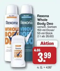 Famila Nord West Rexona Whole Body Deo Angebot