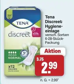 Famila Nord West Tena Discreet Hygiene-einlage Angebot
