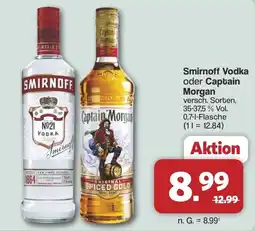 Famila Nord West Smirnoff Vodka oder Captain Morgan Angebot