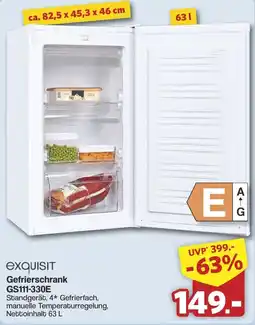 Famila Nord West exquisit Gefrierschrank GS111-330E Angebot