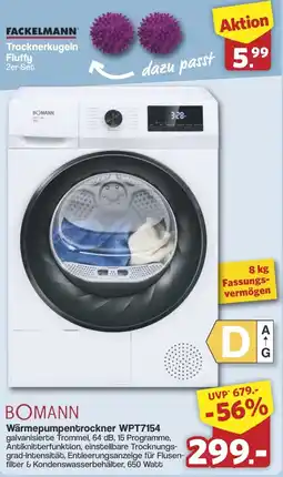 Famila Nord West BOMANN Wärmepumpentrockner WPT7154 Angebot