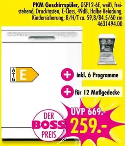Möbel Boss PKM Geschirrspüler Angebot