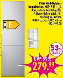 Möbel Boss PKM Kühl-Gefrierkombination Angebot