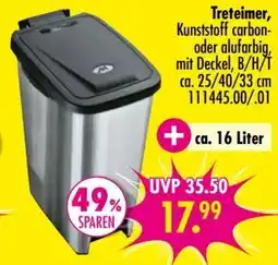 Möbel Boss Treteimer, Kunststoff carbon- oder alufarbig Angebot