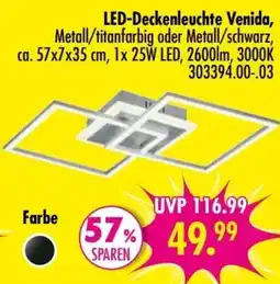 Möbel Boss LED-Deckenleuchte Venida Angebot