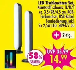 Möbel Boss LED-Tischleuchten-Set Angebot