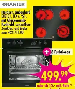 Möbel Boss ORANIER Herdset, Einbauherd Angebot