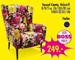 Möbel Boss Sessel Canto, Webstoff Angebot