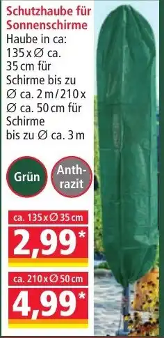 Norma Schutzhaube für Sonnenschirme Angebot