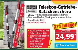Norma scheppach Teleskop-Getriebe-Ratschenschere Angebot