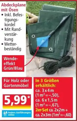 Norma Abdeckplane mit Ösen Angebot