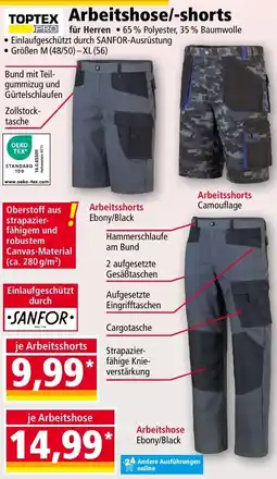 Norma TOPTEX Arbeitshose/-shorts Angebot