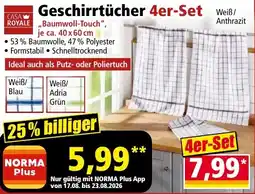 Norma Geschirrtücher 4er-Set Angebot