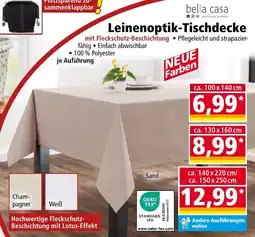 Norma Leinenoptik-Tischdecke bella casa Angebot