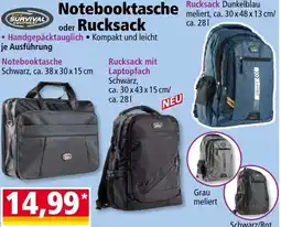 Norma SURVIVAL Notebooktasche oder Rucksack Angebot
