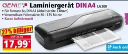Norma GENIE Laminiergerät DIN A4 Angebot