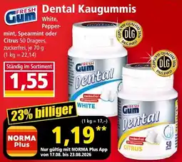 Norma Fresh Gum Dental Kaugummis Angebot